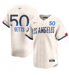 Men's Los Angeles Dodgers Mookie Betts Nike Cream 2024 City Connect Limited Player Jersey Men's Los Angeles Dodgers Mookie Betts Nike Cream 2024 City Connect Limited Player Jersey