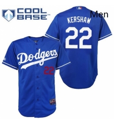Mens Majestic Los Angeles Dodgers 22 Clayton Kershaw Replica Royal Blue Cool Base MLB Jersey Mens Majestic Los Angeles Dodgers 22 Clayton Kershaw Replica Royal Blue Cool Base MLB Jersey