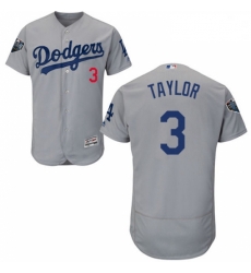 Mens Majestic Los Angeles Dodgers 3 Chris Taylor Gray Alternate Flex Base Authentic Collection 2018 World Series Jersey Mens Majestic Los Angeles Dodgers 3 Chris Taylor Gray Alternate Flex Base Authentic Collection 2018 World Series Jersey
