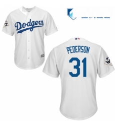 Mens Majestic Los Angeles Dodgers 31 Joc Pederson Replica White Home 2017 World Series Bound Cool Base MLB Jersey Mens Majestic Los Angeles Dodgers 31 Joc Pederson Replica White Home 2017 World Series Bound Cool Base MLB Jersey