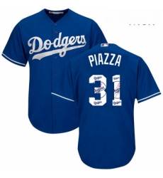 Mens Majestic Los Angeles Dodgers 31 Mike Piazza Authentic Royal Blue Team Logo Fashion Cool Base MLB Jersey Mens Majestic Los Angeles Dodgers 31 Mike Piazza Authentic Royal Blue Team Logo Fashion Cool Base MLB Jersey