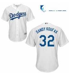 Mens Majestic Los Angeles Dodgers 32 Sandy Koufax Replica White Home Cool Base MLB Jersey Mens Majestic Los Angeles Dodgers 32 Sandy Koufax Replica White Home Cool Base MLB Jersey
