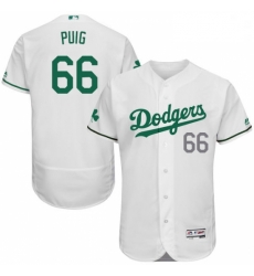 Mens Majestic Los Angeles Dodgers 66 Yasiel Puig White Celtic Flexbase Authentic Collection MLB Jersey Mens Majestic Los Angeles Dodgers 66 Yasiel Puig White Celtic Flexbase Authentic Collection MLB Jersey