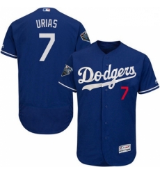 Mens Majestic Los Angeles Dodgers 7 Julio Urias Royal Blue Alternate Flex Base Collection 2018 World Series Jersey Mens Majestic Los Angeles Dodgers 7 Julio Urias Royal Blue Alternate Flex Base Collection 2018 World Series Jersey