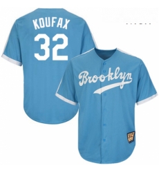 Mens Mitchell and Ness Los Angeles Dodgers 32 Sandy Koufax Authentic Light Blue Throwback MLB Jersey Mens Mitchell and Ness Los Angeles Dodgers 32 Sandy Koufax Authentic Light Blue Throwback MLB Jersey