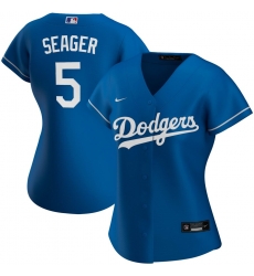 Los Angeles Dodgers 5 Corey Seager Nike Women Alternate 2020 MLB Player Jersey Royal Los Angeles Dodgers 5 Corey Seager Nike Women Alternate 2020 MLB Player Jersey Royal