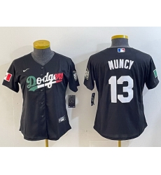 Women Los Angeles Dodgers 13 Max Muncy Black Mexico Stitched Jersey Women Los Angeles Dodgers 13 Max Muncy Black Mexico Stitched Jersey