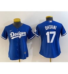 Women Los Angeles Dodgers 17 Shohei Ohtani Blue Stitched Jersey 28Run Small 29 Women Los Angeles Dodgers 17 Shohei Ohtani Blue Stitched Jersey 28Run Small 29