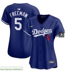 Women Los Angeles Dodgers 5 Freddie Freeman Blue Cool Base Stitched Baseball Jersey Women Los Angeles Dodgers 5 Freddie Freeman Blue Cool Base Stitched Baseball Jersey