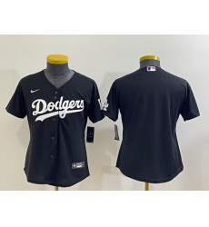 Women Los Angeles Dodgers Blank Black Stitched Baseball Jersey Women Los Angeles Dodgers Blank Black Stitched Baseball Jersey