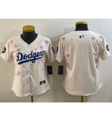 Women Los Angeles Dodgers Blank Cream 2025 Tokyo Series Limited Stitched Baseball Women Los Angeles Dodgers Blank Cream 2025 Tokyo Series Limited Stitched Baseball