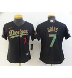 Women Nike Los Angeles Dodgers #7 Julio Urias Black 2020 World Series Authentic Jersey Women Nike Los Angeles Dodgers #7 Julio Urias Black 2020 World Series Authentic Jersey