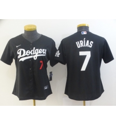 Women Nike Los Angeles Dodgers Julio Urias 7 Black Stitched MLB Jersey Women Nike Los Angeles Dodgers Julio Urias 7 Black Stitched MLB Jersey