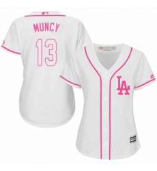 Womens Majestic Los Angeles Dodgers 13 Max Muncy Authentic White Fashion Cool Base MLB Jersey Womens Majestic Los Angeles Dodgers 13 Max Muncy Authentic White Fashion Cool Base MLB Jersey