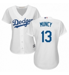 Womens Majestic Los Angeles Dodgers 13 Max Muncy Authentic White Home Cool Base MLB Jersey Womens Majestic Los Angeles Dodgers 13 Max Muncy Authentic White Home Cool Base MLB Jersey