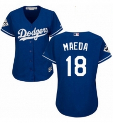 Womens Majestic Los Angeles Dodgers 18 Kenta Maeda Authentic Royal Blue Alternate 2017 World Series Bound Cool Base MLB Jersey Womens Majestic Los Angeles Dodgers 18 Kenta Maeda Authentic Royal Blue Alternate 2017 World Series Bound Cool Base MLB Jersey
