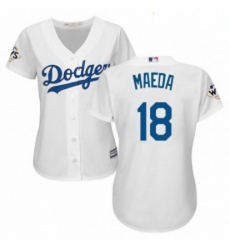 Womens Majestic Los Angeles Dodgers 18 Kenta Maeda Authentic White Home 2017 World Series Bound Cool Base MLB Jersey Womens Majestic Los Angeles Dodgers 18 Kenta Maeda Authentic White Home 2017 World Series Bound Cool Base MLB Jersey