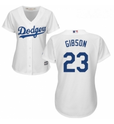 Womens Majestic Los Angeles Dodgers 23 Kirk Gibson Authentic White Home Cool Base MLB Jersey Womens Majestic Los Angeles Dodgers 23 Kirk Gibson Authentic White Home Cool Base MLB Jersey