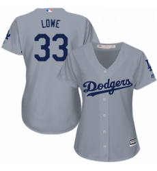 Womens Majestic Los Angeles Dodgers 33 Mark Lowe Replica Grey Road Cool Base MLB Jersey Womens Majestic Los Angeles Dodgers 33 Mark Lowe Replica Grey Road Cool Base MLB Jersey