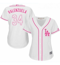 Womens Majestic Los Angeles Dodgers 34 Fernando Valenzuela Replica White Fashion Cool Base MLB Jersey Womens Majestic Los Angeles Dodgers 34 Fernando Valenzuela Replica White Fashion Cool Base MLB Jersey