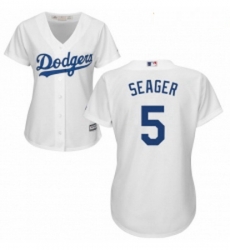 Womens Majestic Los Angeles Dodgers 5 Corey Seager Authentic White Home Cool Base MLB Jersey Womens Majestic Los Angeles Dodgers 5 Corey Seager Authentic White Home Cool Base MLB Jersey