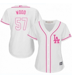 Womens Majestic Los Angeles Dodgers 57 Alex Wood Authentic White Fashion Cool Base MLB Jersey Womens Majestic Los Angeles Dodgers 57 Alex Wood Authentic White Fashion Cool Base MLB Jersey