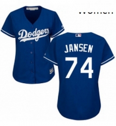 Womens Majestic Los Angeles Dodgers 74 Kenley Jansen Authentic Royal Blue Alternate Cool Base MLB Jersey Womens Majestic Los Angeles Dodgers 74 Kenley Jansen Authentic Royal Blue Alternate Cool Base MLB Jersey