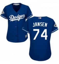 Womens Majestic Los Angeles Dodgers 74 Kenley Jansen Replica Royal Blue Alternate 2017 World Series Bound Cool Base MLB Jersey Womens Majestic Los Angeles Dodgers 74 Kenley Jansen Replica Royal Blue Alternate 2017 World Series Bound Cool Base MLB Jersey
