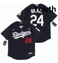 Youth Dodgers 24 Kobe Bryant Black Cool Base Stitched MLB Jersey Youth Dodgers 24 Kobe Bryant Black Cool Base Stitched MLB Jersey