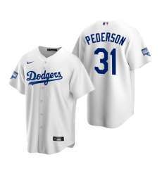 Youth Los Angeles Dodgers 31 Joc Pederson White 2020 World Series Champions Replica Jersey Youth Los Angeles Dodgers 31 Joc Pederson White 2020 World Series Champions Replica Jersey