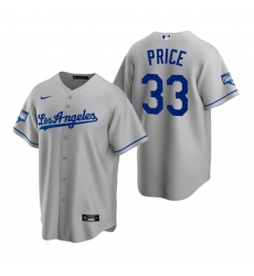 Youth Los Angeles Dodgers 33 David Price Gray 2020 World Series Champions Road Replica Jersey Youth Los Angeles Dodgers 33 David Price Gray 2020 World Series Champions Road Replica Jersey