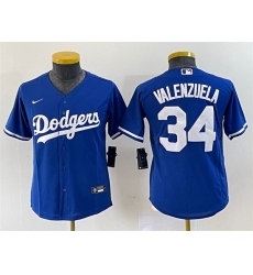 Youth Los Angeles Dodgers 34 Toro Valenzuela Royal Stitched Baseball Jersey Youth Los Angeles Dodgers 34 Toro Valenzuela Royal Stitched Baseball Jersey