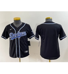 Youth Los Angeles Dodgers Blank Black Stitched Baseball Jersey 2 Youth Los Angeles Dodgers Blank Black Stitched Baseball Jersey 2