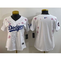 Youth Los Angeles Dodgers Blank White 2025 Tokyo Series Limited Stitched Baseball Jersey
