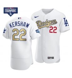 Youth Los Angeles Dodgers Clayton Kershaw 22 Gold Program White Flex Base Stitched Jersey Youth Los Angeles Dodgers Clayton Kershaw 22 Gold Program White Flex Base Stitched Jersey