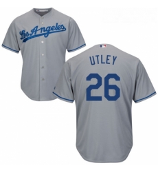 Youth Majestic Los Angeles Dodgers 26 Chase Utley Authentic Grey Road Cool Base MLB Jersey Youth Majestic Los Angeles Dodgers 26 Chase Utley Authentic Grey Road Cool Base MLB Jersey
