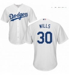 Youth Majestic Los Angeles Dodgers 30 Maury Wills Authentic White Home Cool Base MLB Jersey Youth Majestic Los Angeles Dodgers 30 Maury Wills Authentic White Home Cool Base MLB Jersey