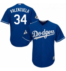 Youth Majestic Los Angeles Dodgers 34 Fernando Valenzuela Authentic Royal Blue Alternate 2017 World Series Bound Cool Base MLB Jersey Youth Majestic Los Angeles Dodgers 34 Fernando Valenzuela Authentic Royal Blue Alternate 2017 World Series Bound Cool Base MLB Jersey