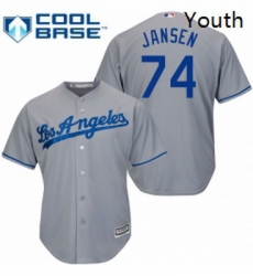 Youth Majestic Los Angeles Dodgers 74 Kenley Jansen Authentic Grey Road Cool Base MLB Jersey Youth Majestic Los Angeles Dodgers 74 Kenley Jansen Authentic Grey Road Cool Base MLB Jersey