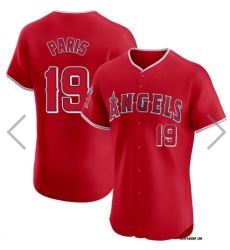 Men Los Angel Angeles Kyren Paris #19 Red Stitched MLB Jersey