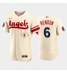 Men Los Angeles Angels 6 Anthony Rendon 2022 Cream City Connect Flex Base Stitched Jerseys Men Los Angeles Angels 6 Anthony Rendon 2022 Cream City Connect Flex Base Stitched Jerseys