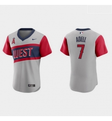 Men Los Angeles Angels 7 Jo Adell Men Nike Gray 2021 Little League Classic Authentic MLB Jersey Men Los Angeles Angels 7 Jo Adell Men Nike Gray 2021 Little League Classic Authentic MLB Jersey
