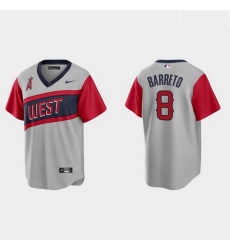 Men Los Angeles Angels 8 Franklin Barreto Men Nike Gray 2021 Little League Classic Game MLB Jersey Men Los Angeles Angels 8 Franklin Barreto Men Nike Gray 2021 Little League Classic Game MLB Jersey