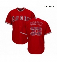Mens Los Angeles Angels of Anaheim 33 Matt Harvey Authentic Red Team Logo Fashion Cool Base Baseball Jersey Mens Los Angeles Angels of Anaheim 33 Matt Harvey Authentic Red Team Logo Fashion Cool Base Baseball Jersey