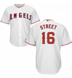 Youth Majestic Los Angeles Angels of Anaheim 16 Huston Street Replica White Home Cool Base MLB Jersey Youth Majestic Los Angeles Angels of Anaheim 16 Huston Street Replica White Home Cool Base MLB Jersey