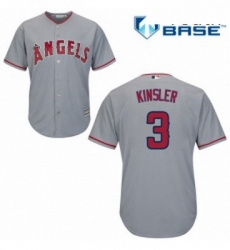 Youth Majestic Los Angeles Angels of Anaheim 3 Ian Kinsler Replica Grey Road Cool Base MLB Jersey Youth Majestic Los Angeles Angels of Anaheim 3 Ian Kinsler Replica Grey Road Cool Base MLB Jersey