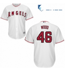 Youth Majestic Los Angeles Angels of Anaheim 46 Blake Wood Authentic White Home Cool Base MLB Jersey Youth Majestic Los Angeles Angels of Anaheim 46 Blake Wood Authentic White Home Cool Base MLB Jersey