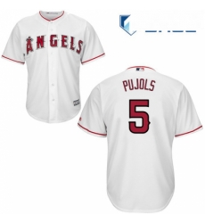 Youth Majestic Los Angeles Angels of Anaheim 5 Albert Pujols Authentic White Home Cool Base MLB Jersey Youth Majestic Los Angeles Angels of Anaheim 5 Albert Pujols Authentic White Home Cool Base MLB Jersey
