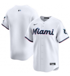 Men Miami Marlins Blank White 2024 Home Limited Stitched Baseball Jersey Men Miami Marlins Blank White 2024 Home Limited Stitched Baseball Jersey