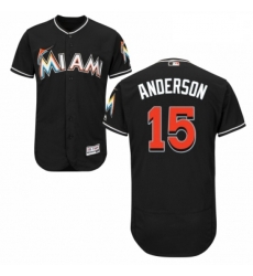 Mens Majestic Miami Marlins 15 Brian Anderson Black Alternate Flex Base Authentic Collection MLB Jersey Mens Majestic Miami Marlins 15 Brian Anderson Black Alternate Flex Base Authentic Collection MLB Jersey